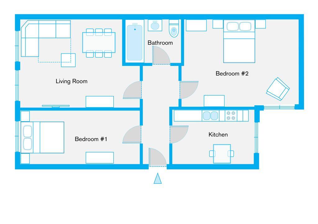 The Rheinsberger - Cosy 2Br One Living Room Up To 6 Berlín Habitación foto
